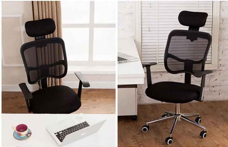 Kényelmes Fabric Swivel Office szék karfával Executive